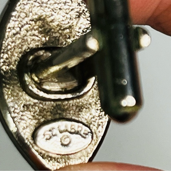 vintage st labre diamond shape turquoise southwestern cufflinks costume - Picture 6 of 6